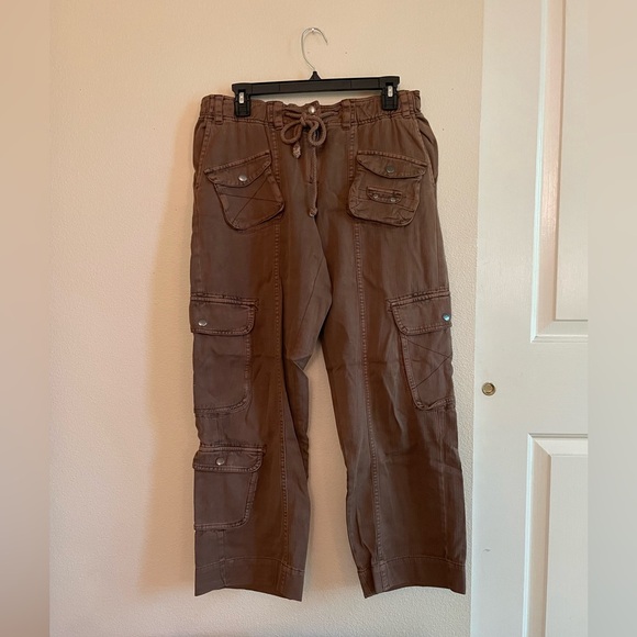 Free People Tahiti Cargo Pants | S | Chocolate Love - Picture 3 of 5